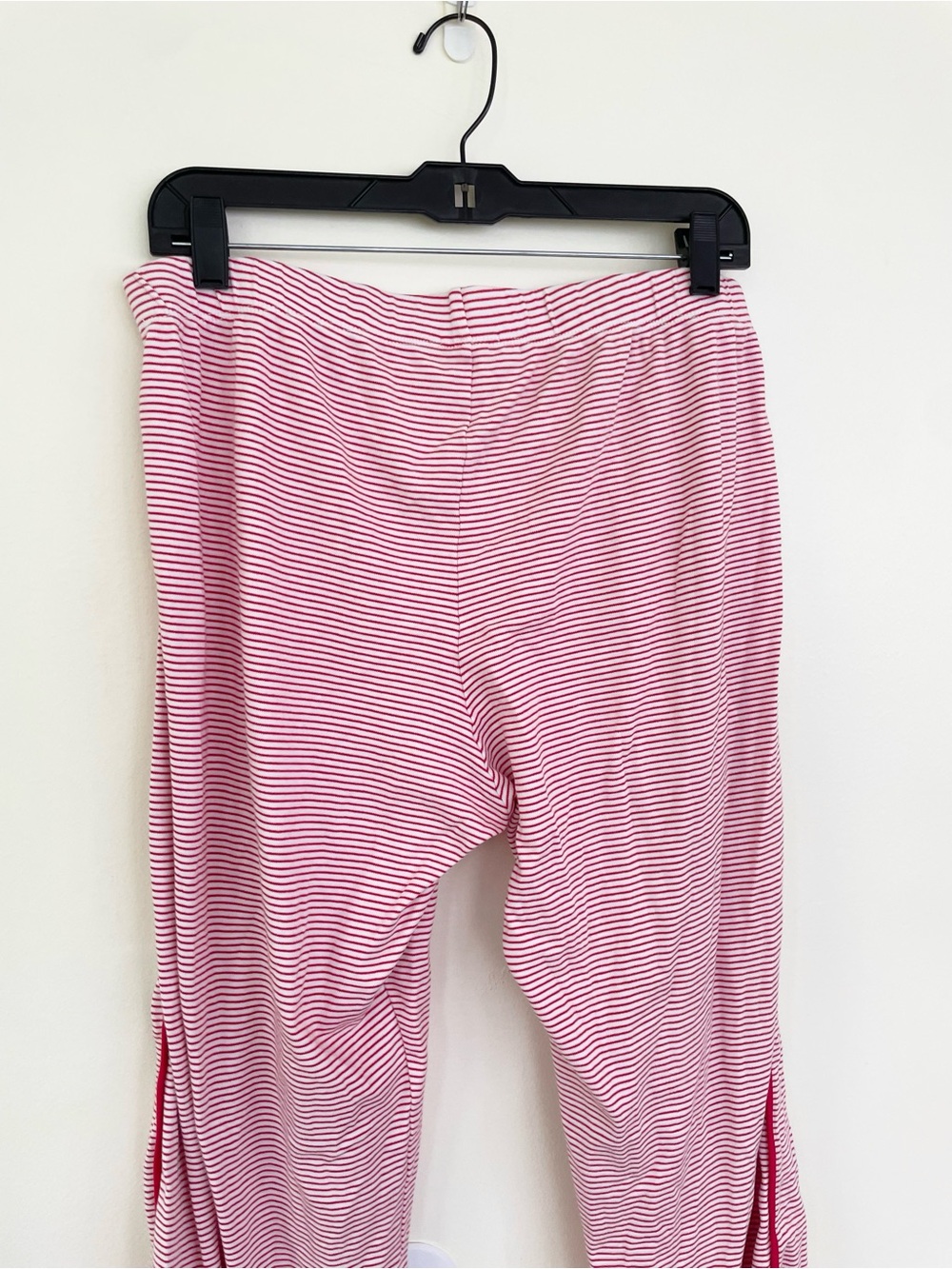 LAKE 100% Pima Cotton Classic Red White Stripe Pajama Pants L Large Bottoms Only - Picture 7 of 9